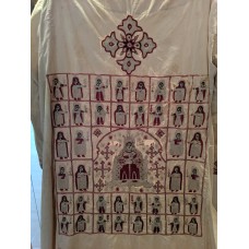 Embroidered cotton liturgical vestment